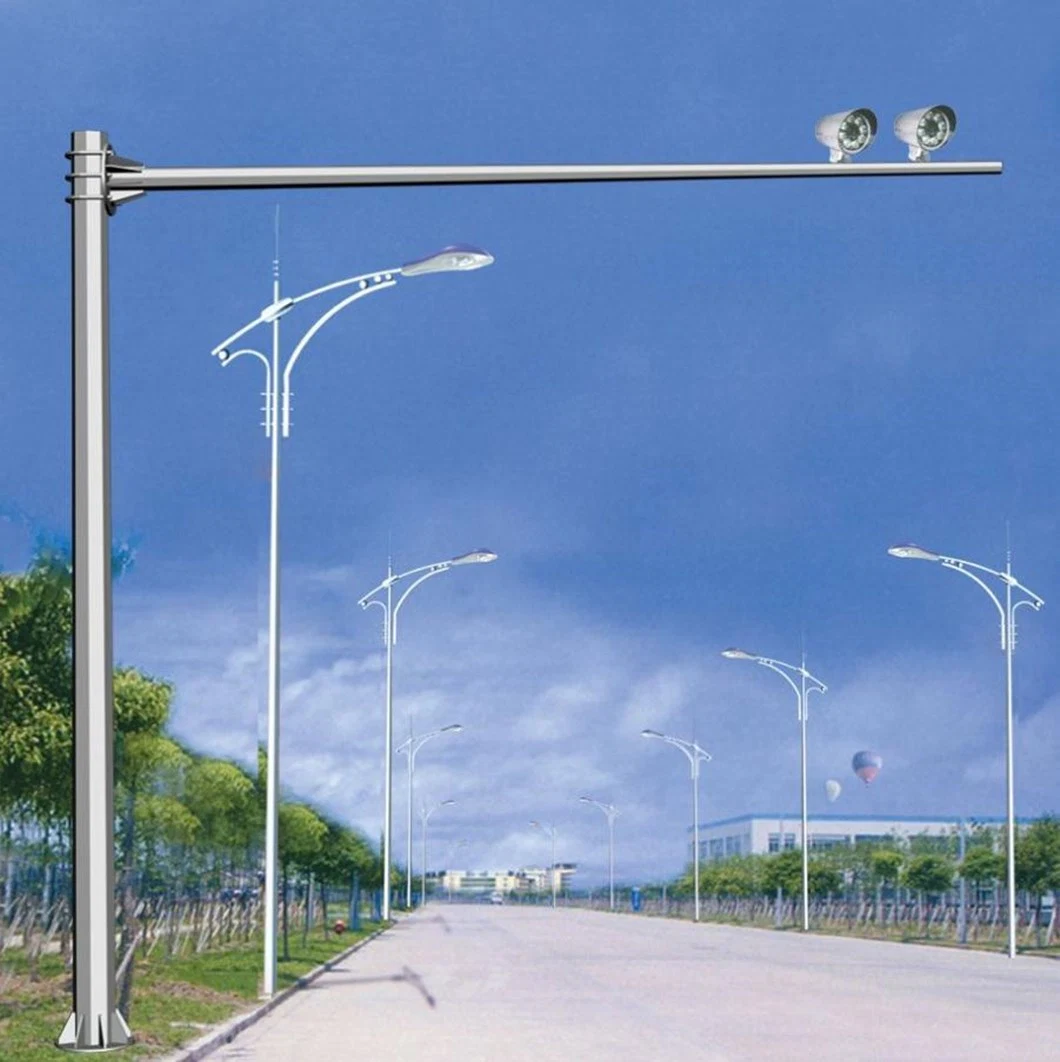 Hot DIP Galvanized Steel Round Camera Pole for Monitoring