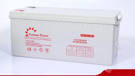 Batterie gel à cycle profond 12V200ah pour système d'énergie solaire