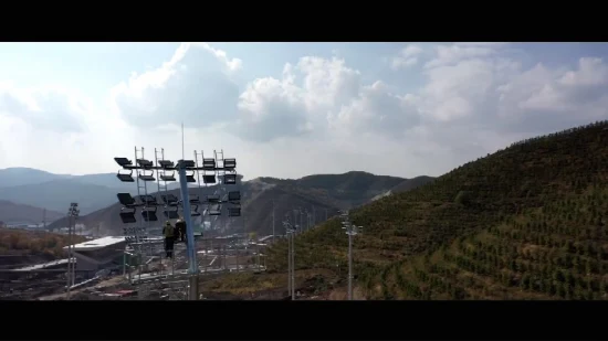 Projecteur de stade/projecteur en acier galvanisé/métal haut